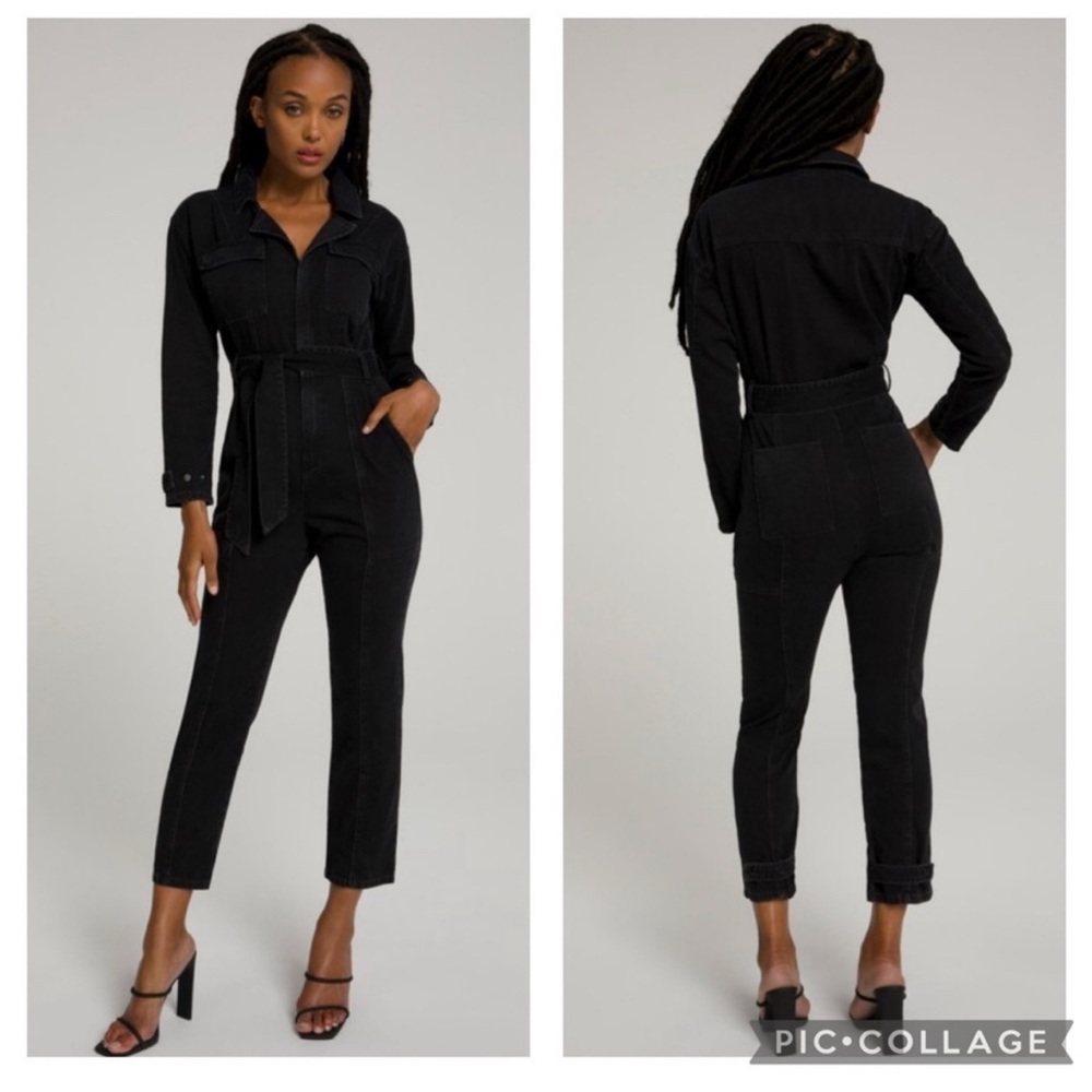 NWT Good American Hourglass Tencel‎ Jumpsuit in Black | Sz 2X (GA 6)